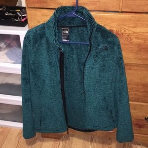 Teal Woman’s The North Face zip up jacket